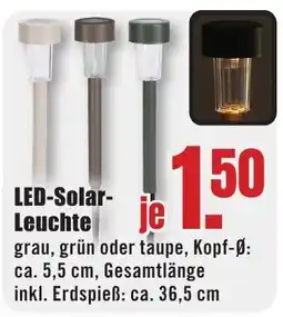 B1 Discount Baumarkt LED-Solar Leuchte Angebot
