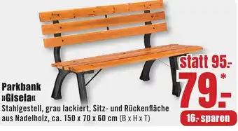 B1 Discount Baumarkt Parkbank Gisela Angebot