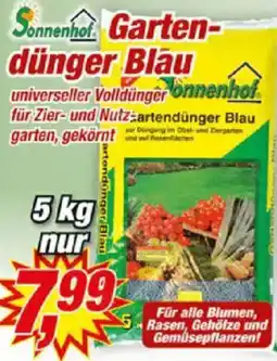 Posten Börse Sonnenhof Gartendünger Blau Angebot