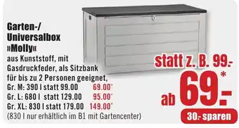 B1 Discount Baumarkt Garten-/ Universalbox Molly Angebot