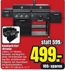 B1 Discount Baumarkt Kombigrill 4in1 Arizona Angebot