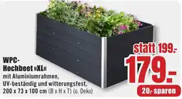 B1 Discount Baumarkt WPC Hochbeet XL Angebot