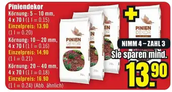 B1 Discount Baumarkt Piniendekor Angebot