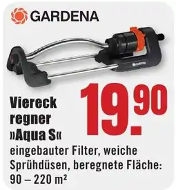 B1 Discount Baumarkt GARDENA Viereckregner Aqua S Angebot