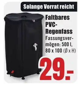 B1 Discount Baumarkt Faltbares PVC Regenfass Angebot