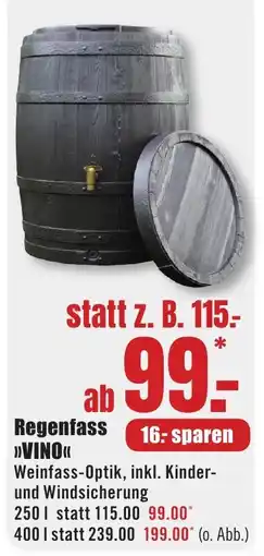 B1 Discount Baumarkt Regenfass VINO Angebot