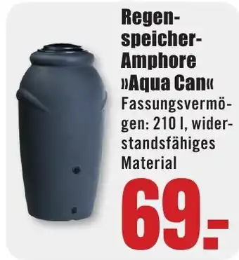 B1 Discount Baumarkt Regenspeicher Amphore Aqua Can Angebot