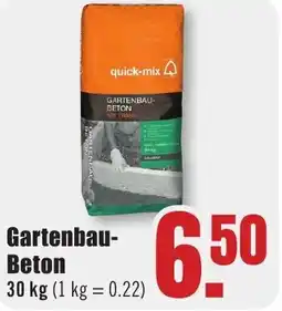 B1 Discount Baumarkt quick-mix Gartenbau Beton Angebot