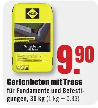 B1 Discount Baumarkt SAKRET Gartenbeton mit Trass Angebot