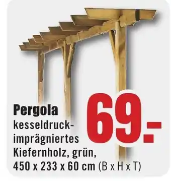 B1 Discount Baumarkt Pergola Angebot