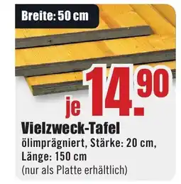 B1 Discount Baumarkt Vielzweck-Tafel Angebot
