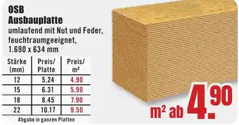 B1 Discount Baumarkt OSB Ausbauplatte Angebot