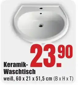 B1 Discount Baumarkt Keramik Waschtisch Angebot