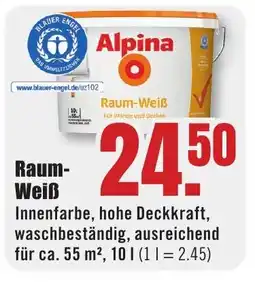 B1 Discount Baumarkt Alpina Raum-Weiß Angebot