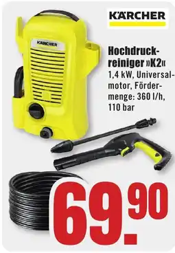 B1 Discount Baumarkt KARCHER Hochdruckreiniger K2 Angebot