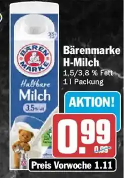 AEZ Bärenmarke H-Milch Angebot