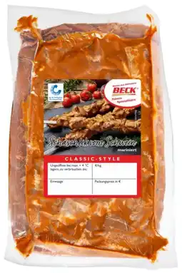Kaufland Beck Schweine-Schaschlik Angebot