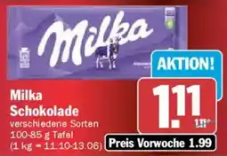 AEZ Milka Schokolade Angebot