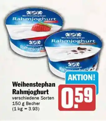 AEZ Weihenstephan Rahmjoghurt Angebot