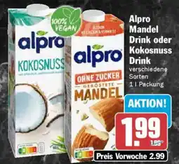 AEZ Alpro Mandel Drink oder Kokosnuss Drink Angebot