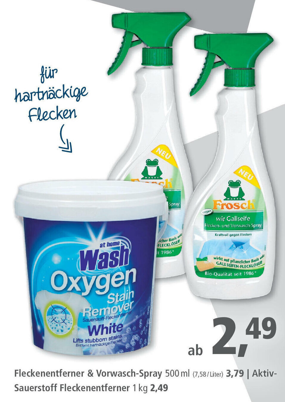 Fleckenentferner & Vorwasch-Spray 500ml Angebot bei Pfennigpfeiffer