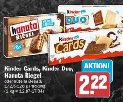 AEZ Kinder Cards, Kinder Duo, Hanuta Riegel oder nutella B-ready Angebot