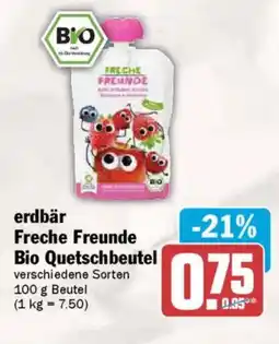 AEZ erdbär Freche Freunde Bio Quetschbeutel Angebot