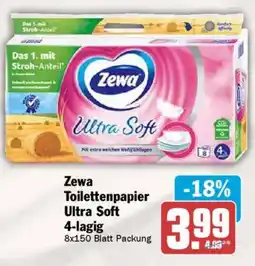 AEZ Zewa Toilettenpapier Ultra Soft 4-lagig Angebot