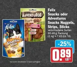 AEZ Felix Snacks oder Adventuros Snacks Nuggets, Strips, Sticks Angebot