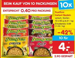 Netto Marken-Discount YumYum Instant Nudeln Angebot