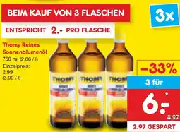 Netto Marken-Discount Thomy Reines Sonnenblumenöl Angebot