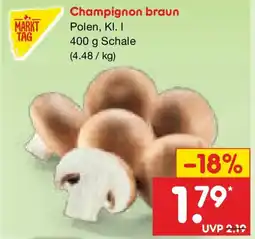Netto Marken-Discount MARKT TAG Champignon braun Angebot