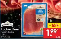 Netto Marken-Discount HOFMAIER Lachsschinken Angebot