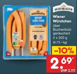 Netto Marken-Discount HOFMAIER Wiener Würstchen Angebot