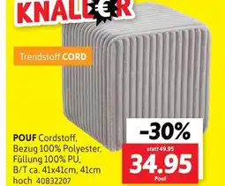 SCONTO Pouf cordstoff Angebot