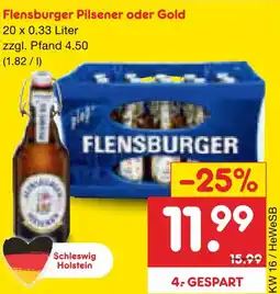 Netto Marken-Discount Flensburger pilsener oder gold Angebot