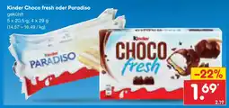 Netto Marken-Discount Kinder choco fresh Angebot