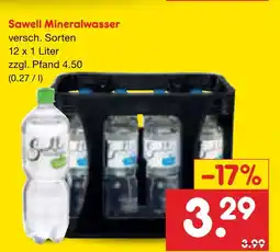 Netto Marken-Discount Sawell mineralwasser Angebot