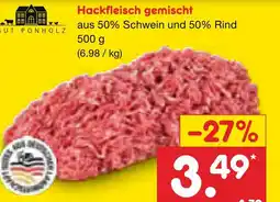 Netto Marken-Discount Gut ponholz hackfleisch gemischt Angebot