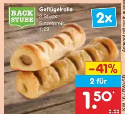 Netto Marken-Discount Backstube geflügelrolle Angebot