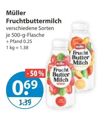 V Markt Müller fruchtbuttermilch Angebot