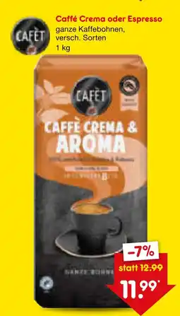 Netto Marken-Discount Cafet caffè caffé crema oder espresso Angebot