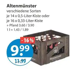 V Markt Altenmünster bier Angebot