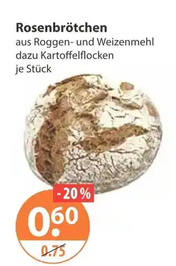 V Markt Rosenbrötchen Angebot