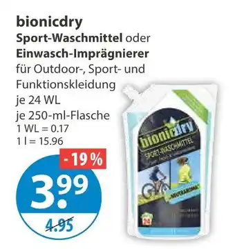V Markt Bionicdry sport-waschmittel Angebot