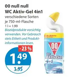 V Markt 00 null null wc aktiv-gel 4in1 Angebot
