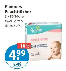 V Markt Pampers feuchttücher Angebot