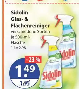 V Markt Sidolin glas- & flächenreiniger Angebot
