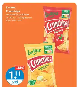 V Markt Lorenz crunchips paprika Angebot