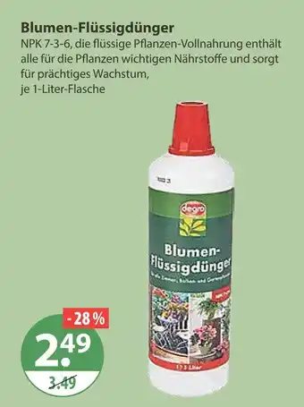 V Markt Degro blumen-flüssigdünger Angebot